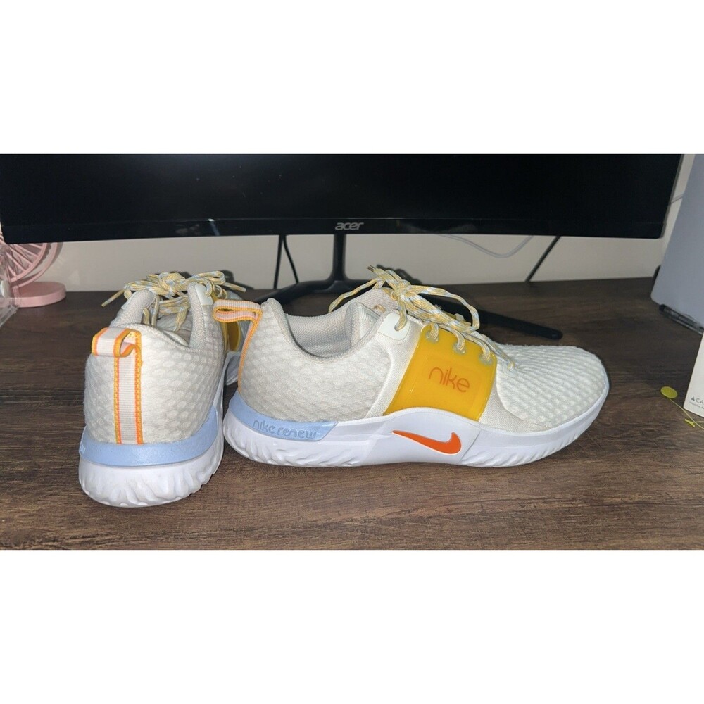 Nike Renew Run Women's Running Shoes Size 7.5, White/Yellow